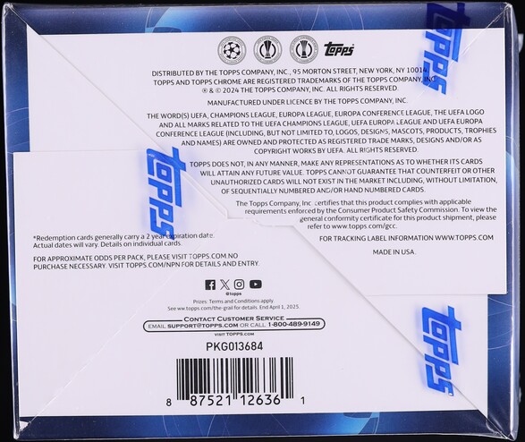 2023 Topps Chrome UEFA Club Competitions Soccer Sealed Jumbo Hobby Box
