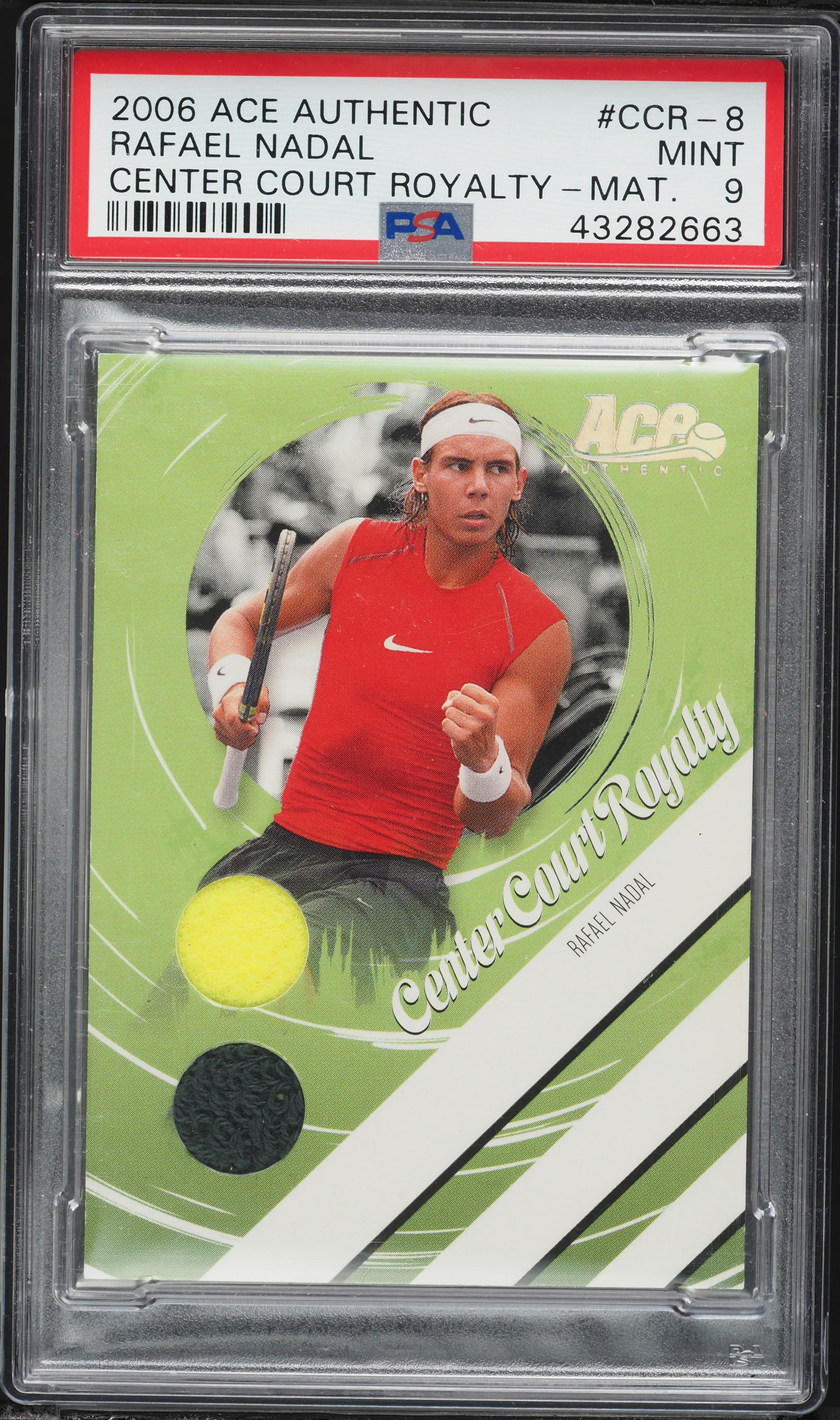 2006 Ace Authentic Center Court Royalty Rafael Nadal PATCH /250