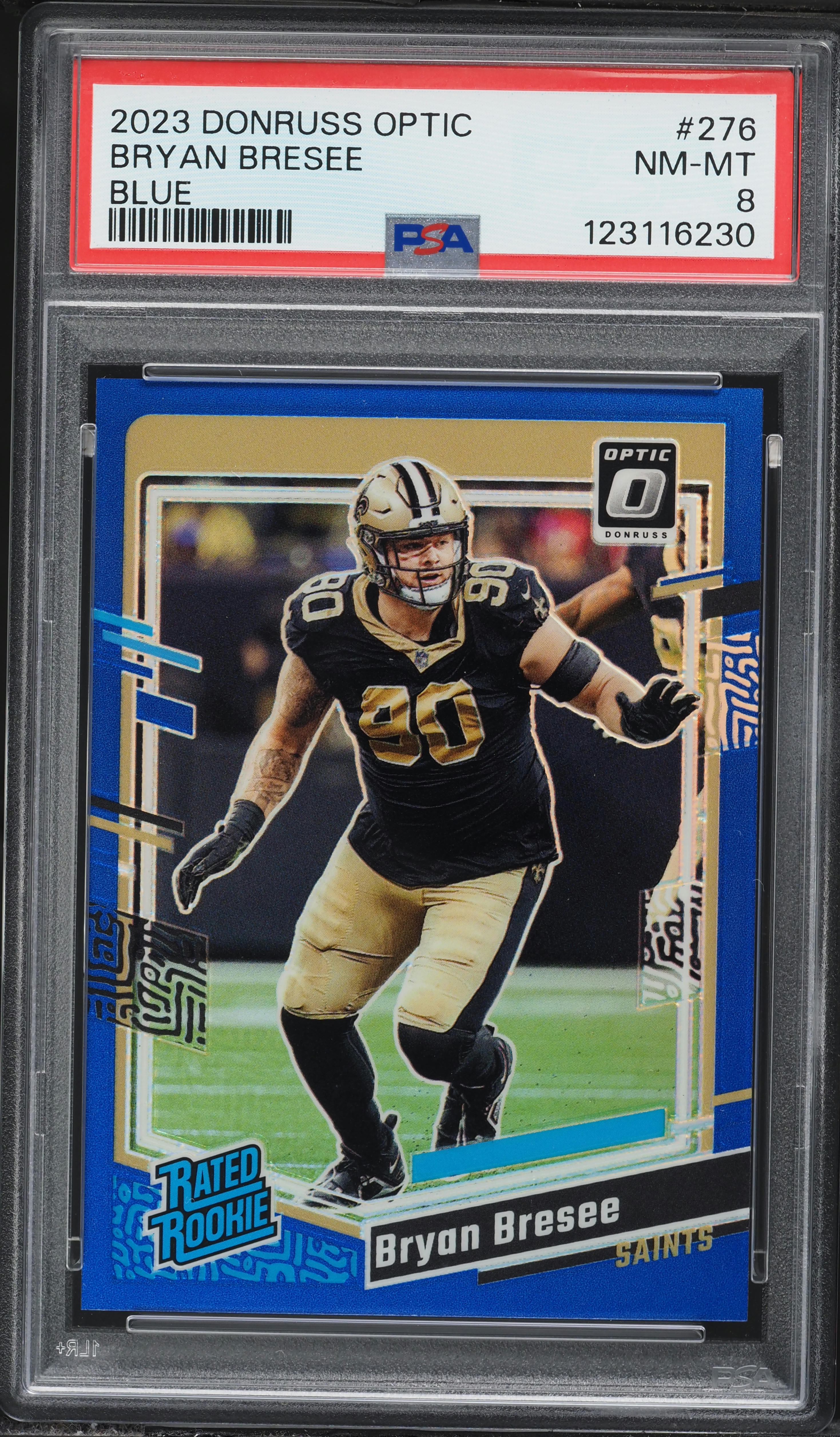 2023 Donruss Optic Football Blue Bryan Bresee #276 PSA 7.5