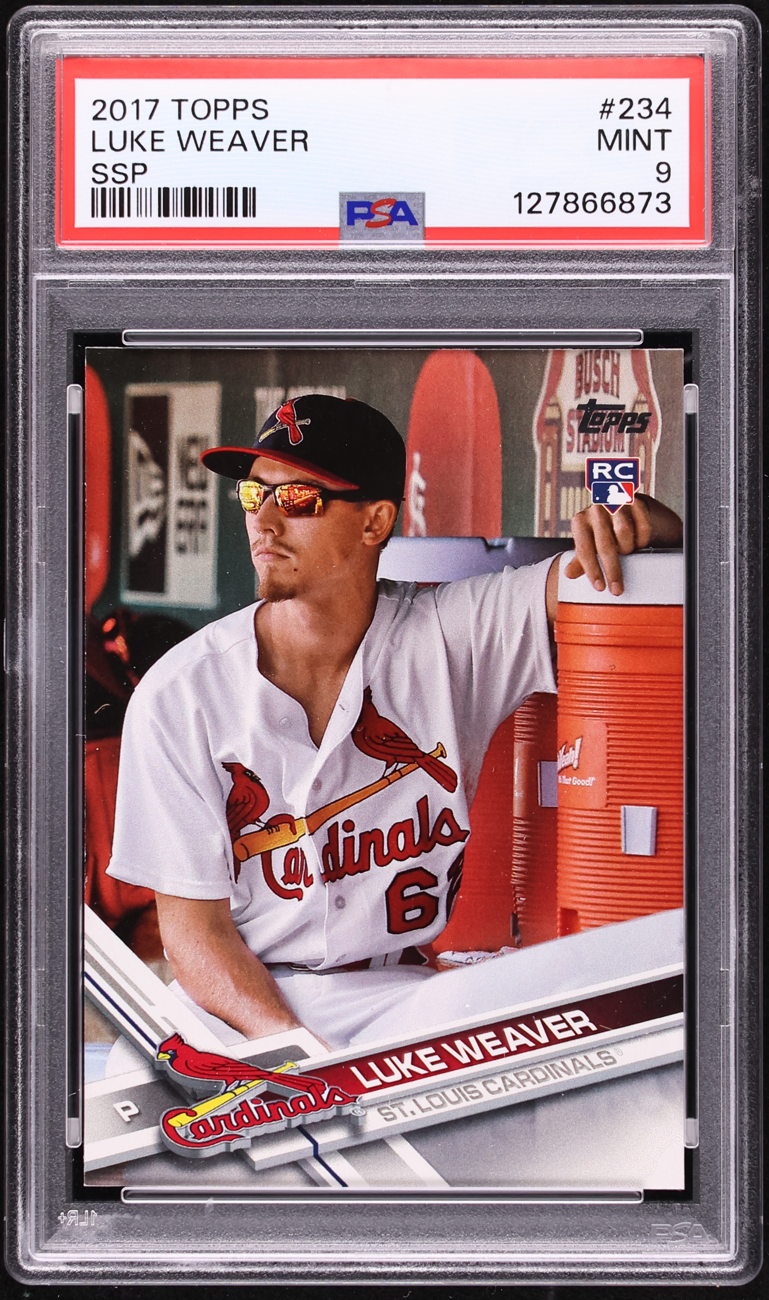 2017 Topps SSP Luke Weaver ROOKIE #234 PSA 9 MINT on Fanatics Collect