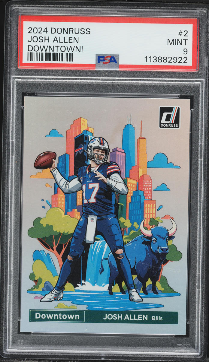 2024 Donruss Downtown Josh Allen #2 PSA 9 MINT