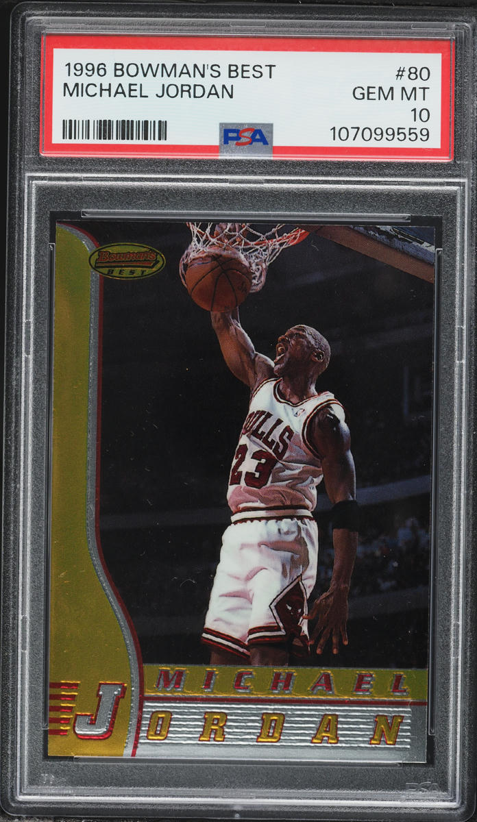 1996 Bowman's Best Michael Jordan #80 PSA 10 GEM MINT