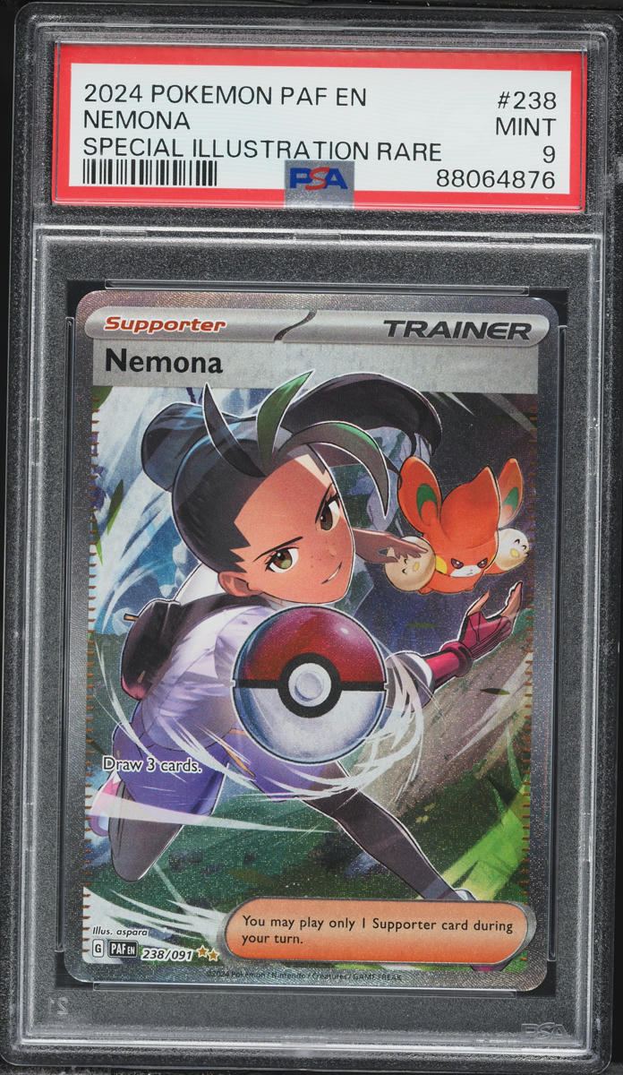2024 Pokemon Scarlet & Violet Paldean Fates SIR Nemona #238 PSA 9 MINT