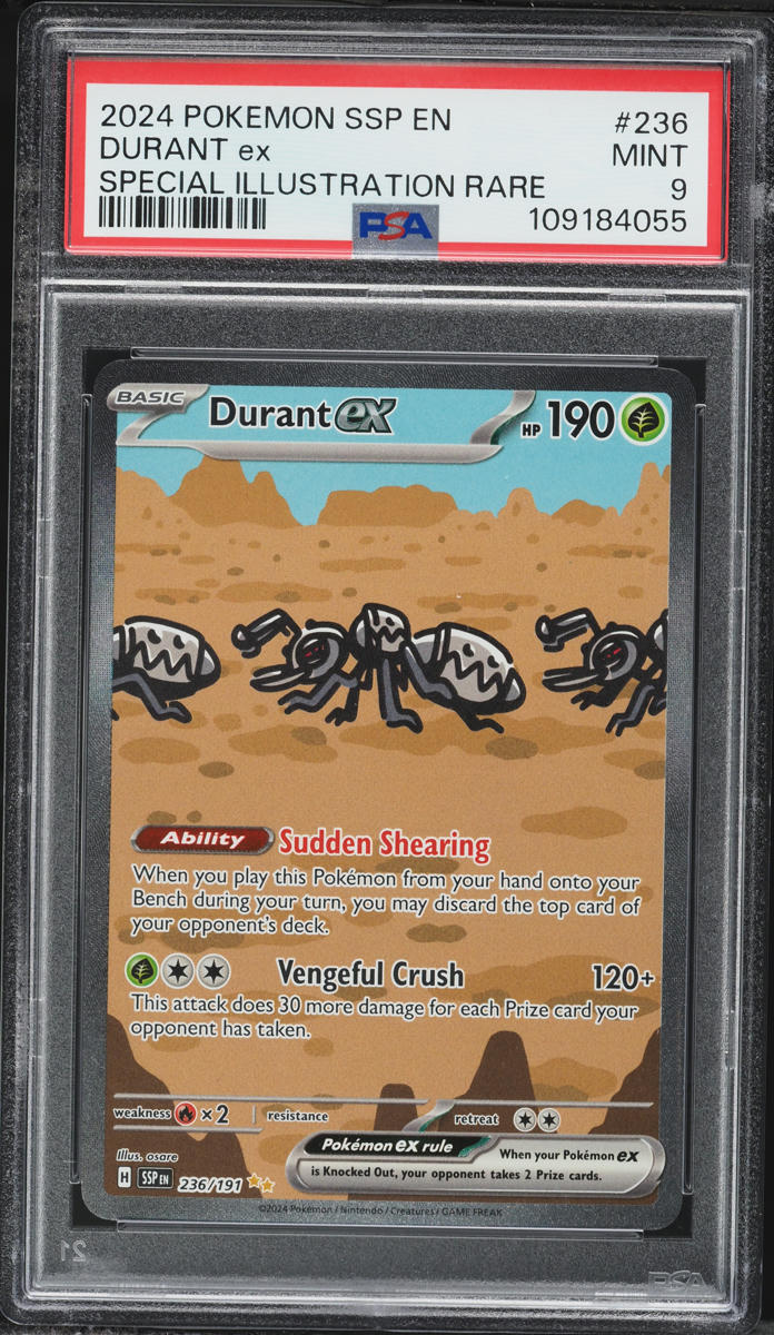 2024 Pokemon Scarlet & Violet Surging Sparks SIR Durant ex #236 PSA 9 MINT