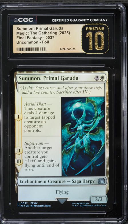 2025 Magic The Gathering MTG Final Fantasy Borderless Summon Titan CGC AUTH  on Fanatics Collect