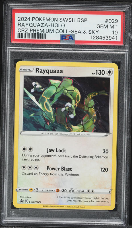 2020 Pokemon Sword & Shield Promo Rayquaza #SWSH029 CGC 10 GEM MINT on  Fanatics Collect