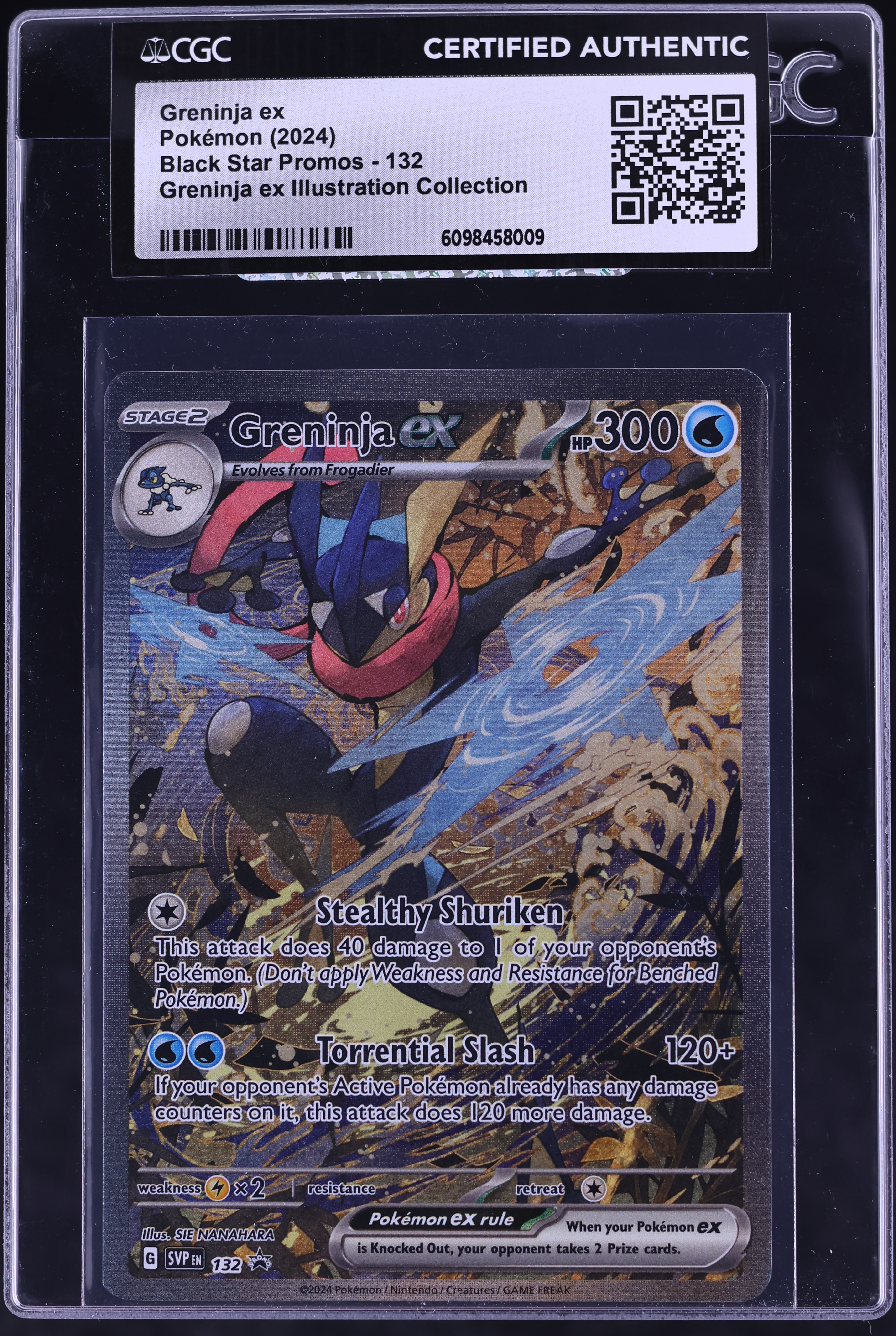 2024 Pokemon SV Promo Ex Illustration Collection Alt Art Greninja