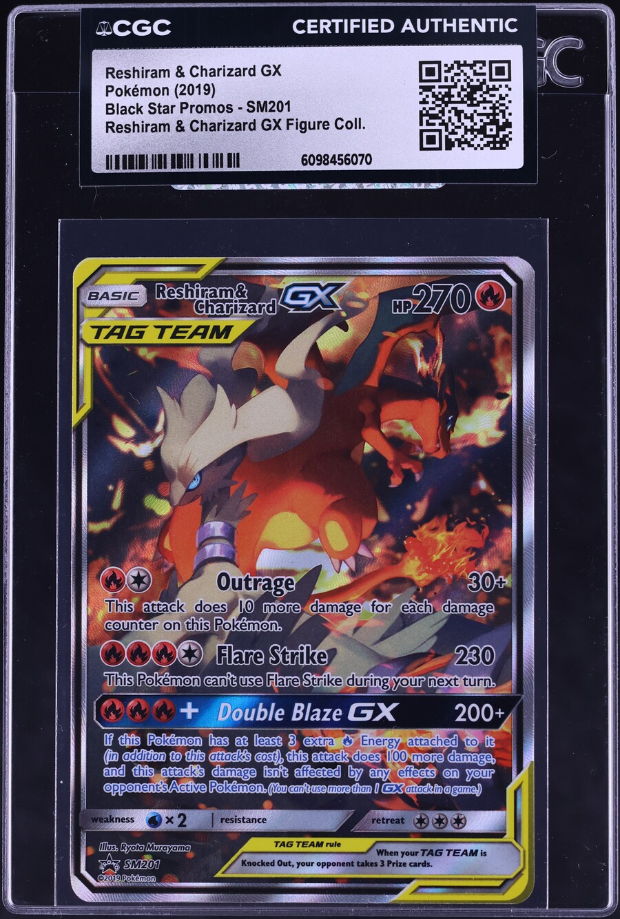 reshiram and charizard pokemon card TCG one deck box Pokemon Reshiram And Charizard GX