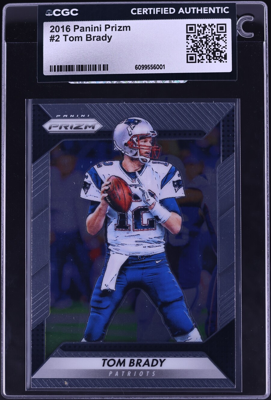 2016 Panini Prizm Tom Brady #2 CGC AUTH