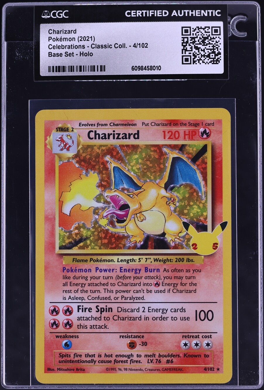 2021 Pokemon SWSH Celebrations Classic Collection Holo Charizard