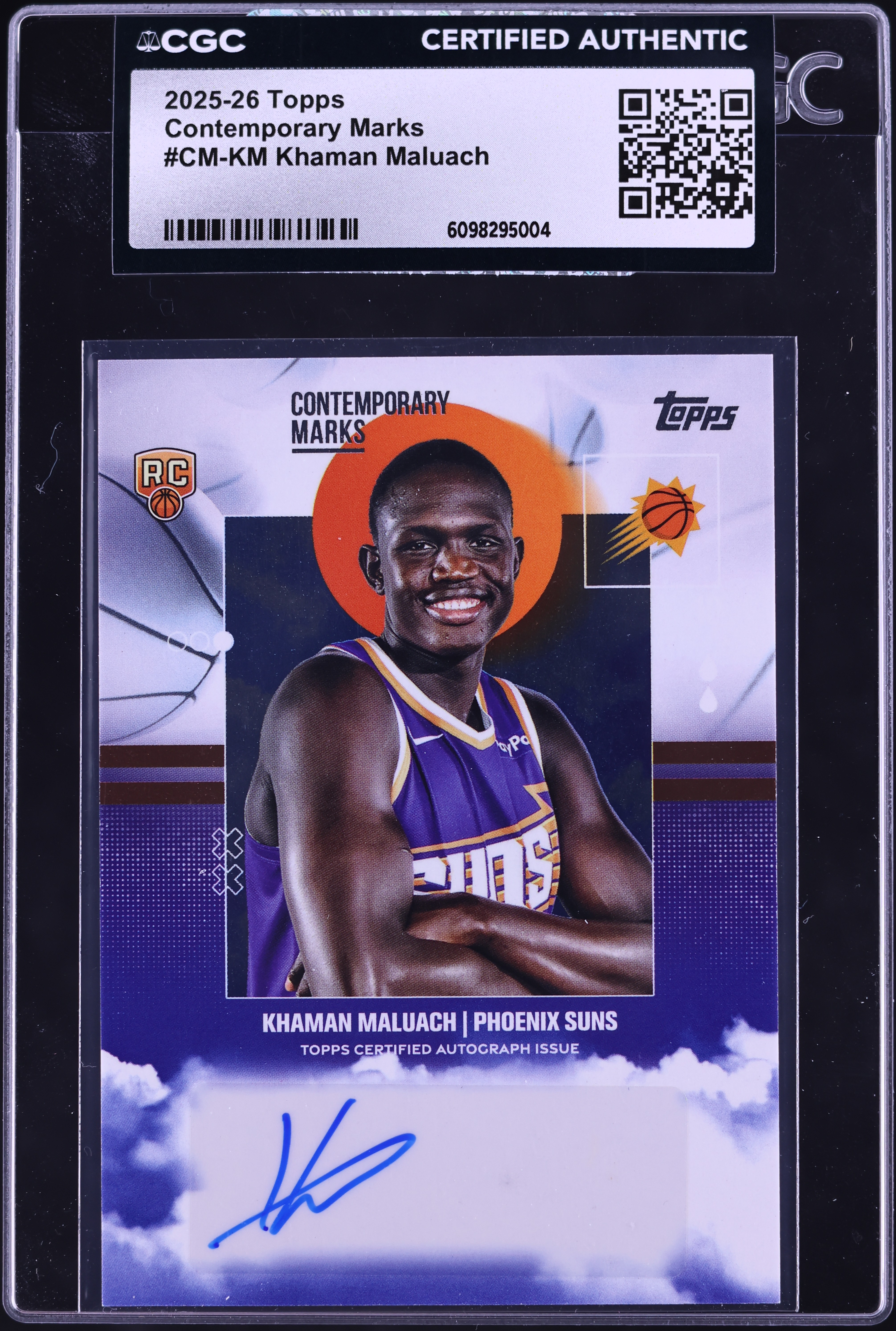 2025 Topps Contemporary Marks Khaman Maluach ROOKIE AUTO #CM-KM 