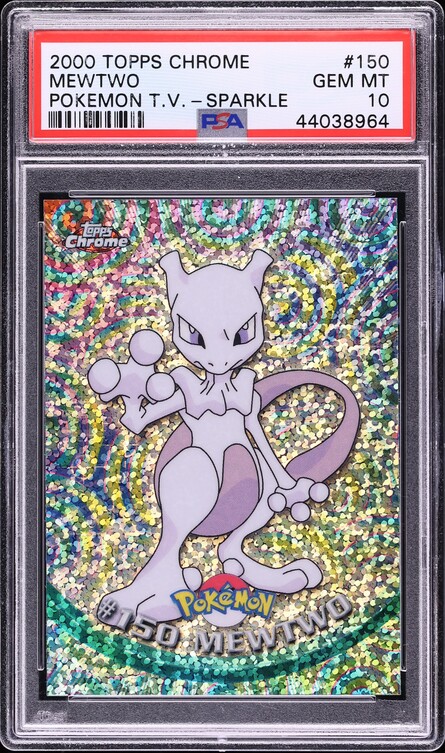 2000 Topps Chrome Pokemon Series 2 Sparkle Mewtwo #150 PSA 10 GEM MINT