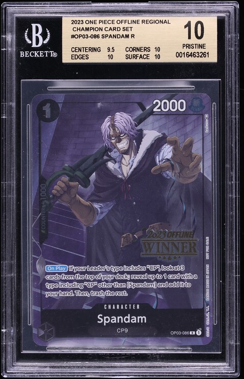2023 One Piece Offline Regional Champion Card Set Spandam #OP03