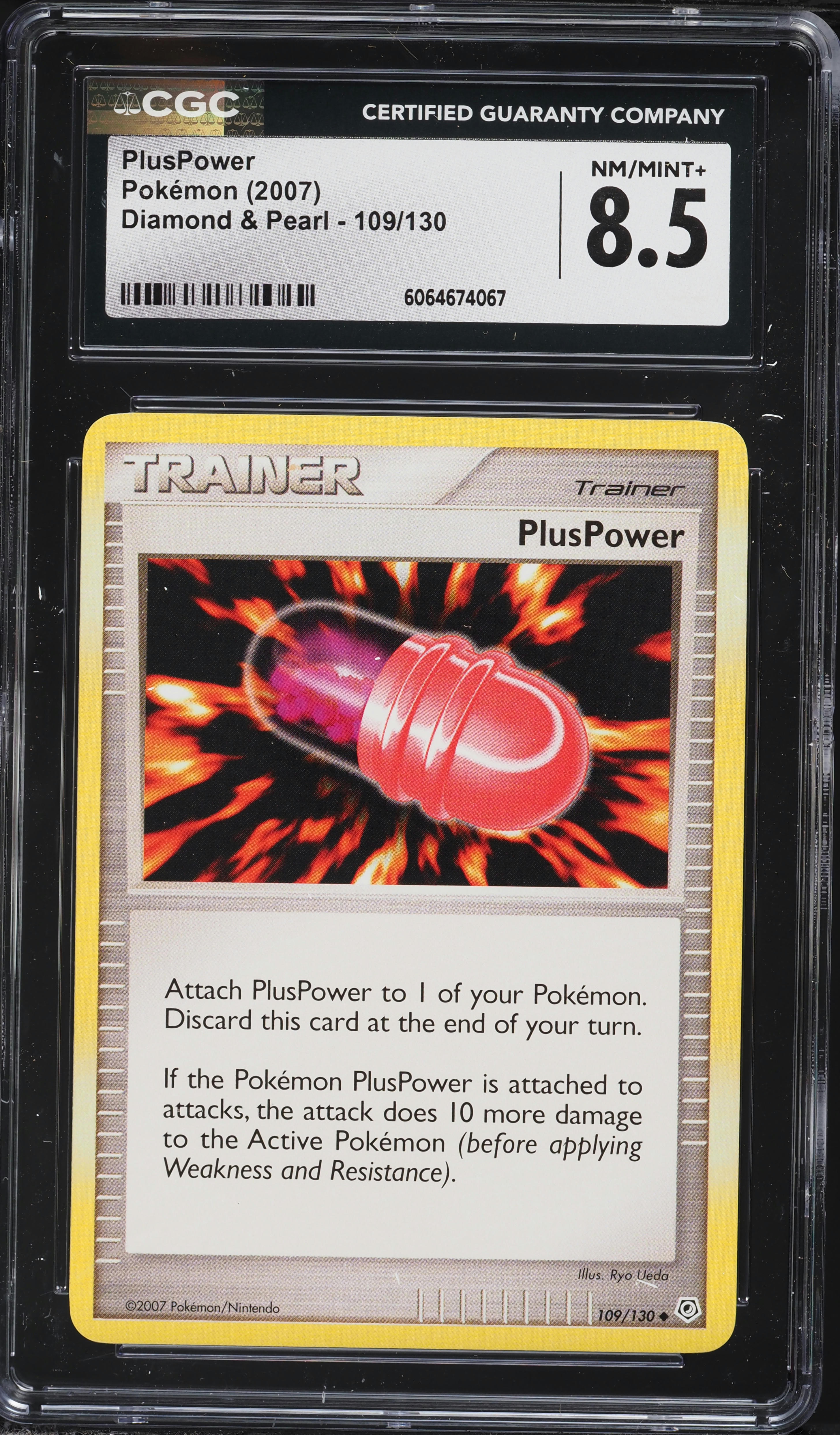 2007 Pokemon Diamond & Pearl PlusPower #109 CGC 8.5 NM-MT+ on Fanatics  Collect