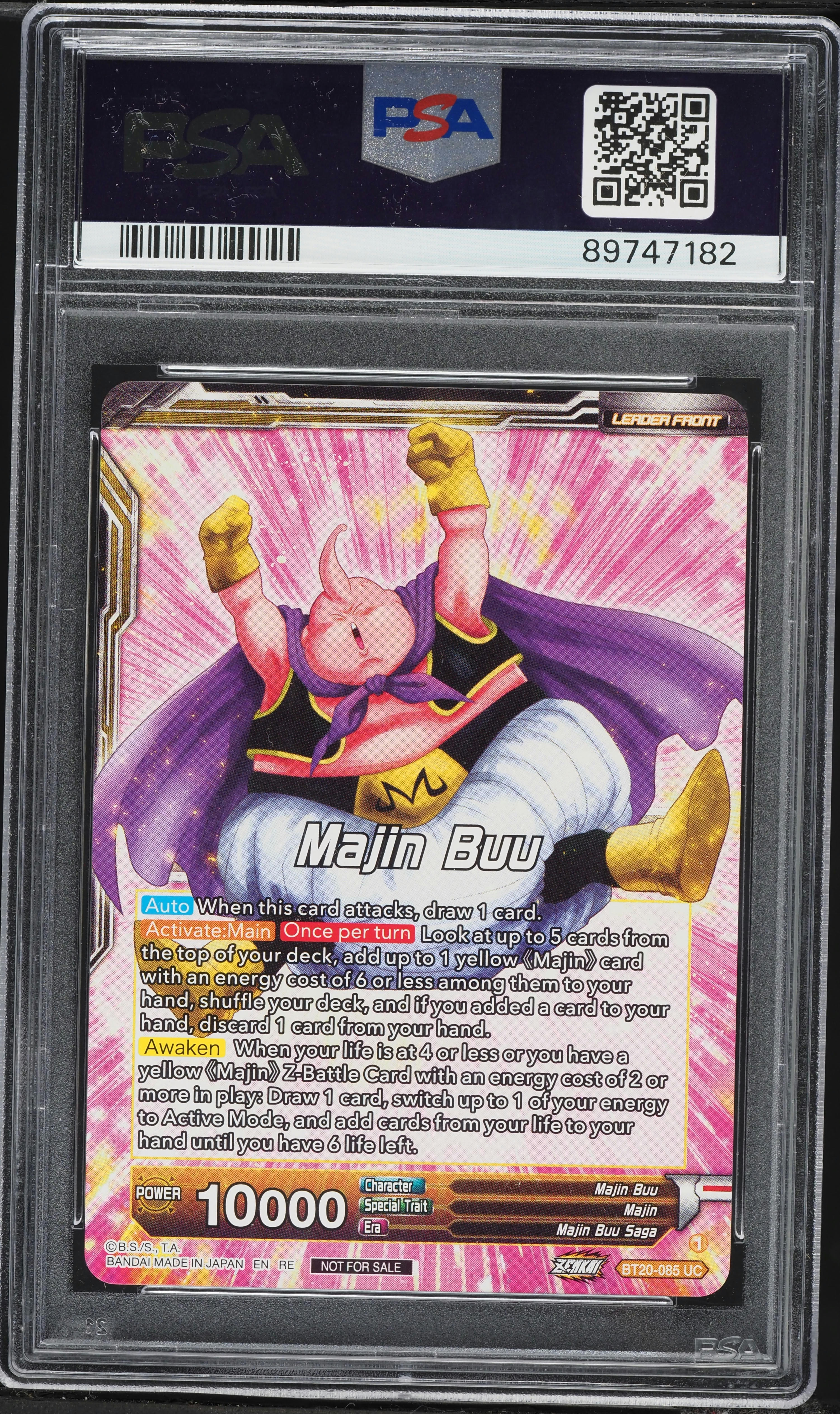 Buuu♪ 2023 Dragon Ball Super World Championship Zenkai 3 Majin Buu #BT20