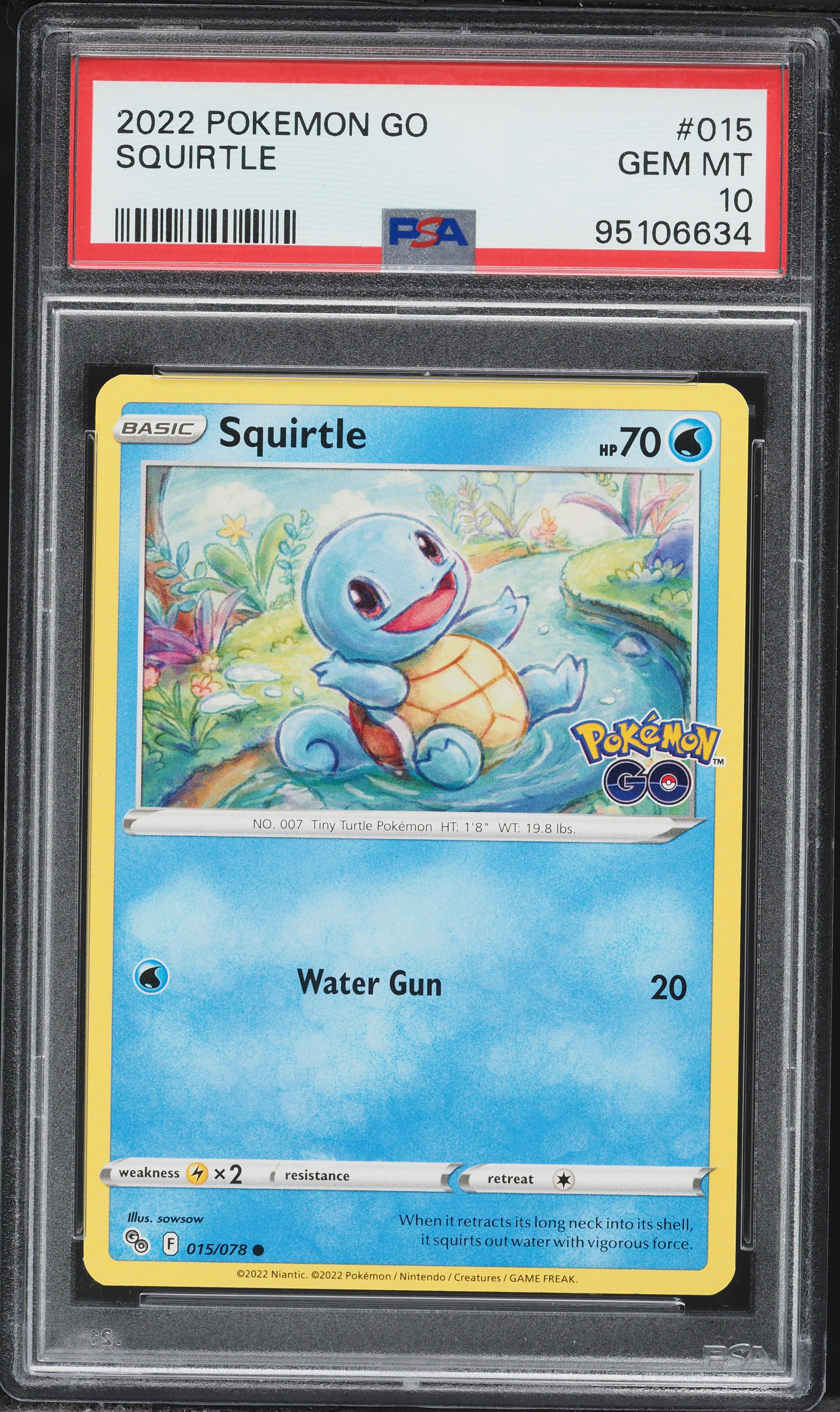 2022 Pokemon Sword & Shield Pokemon GO Squirtle #15 PSA 10 GEM MINT on Fanatics Collect 2022 Pokemon Sword & Shield Pokemon GO Squirtle #15 PSA 10 GEM MINT on Fanatics Collect