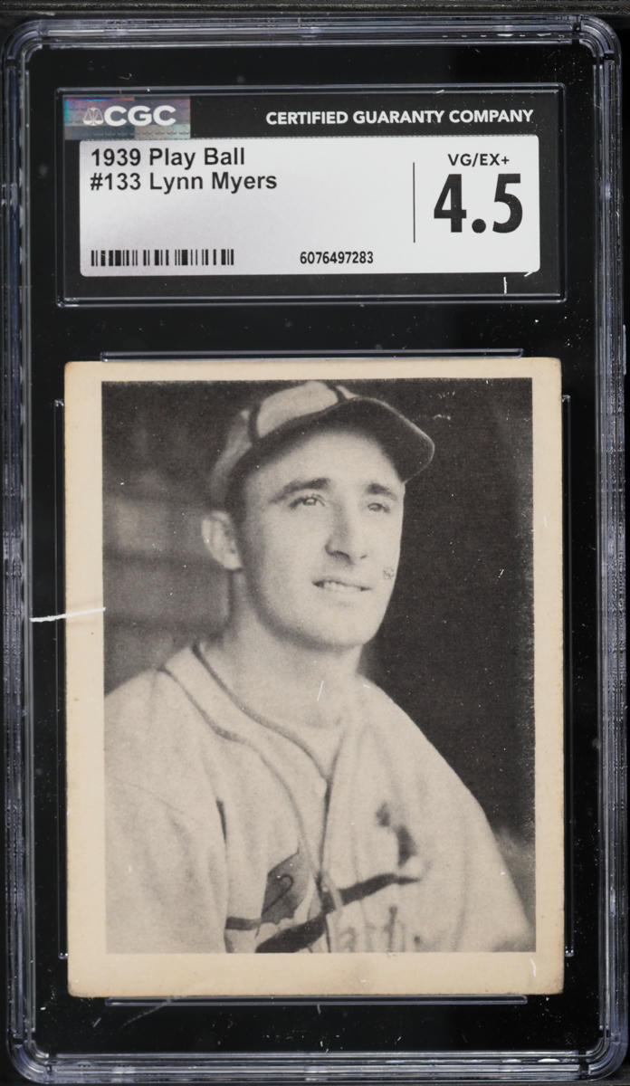 1939 Play Ball Lynn Myers #133 CGC 4.5 VGEX+