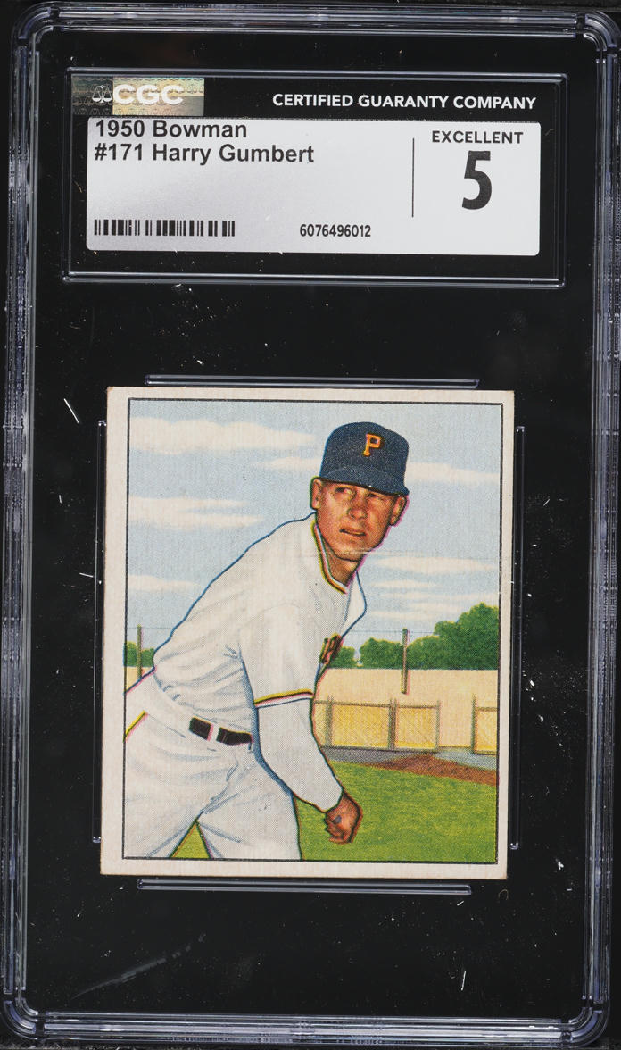 1950 Bowman Harry Gumbert #171 CGC 5 EX