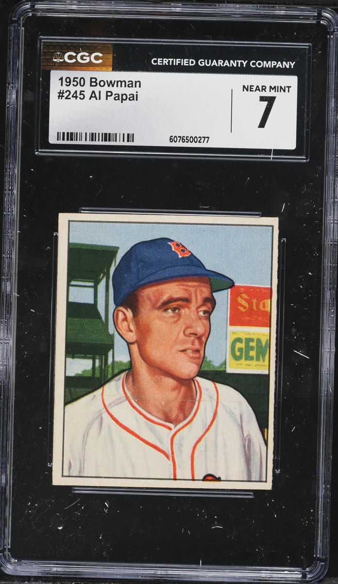 1950 Bowman Al Papai #245 CGC 7 NRMT