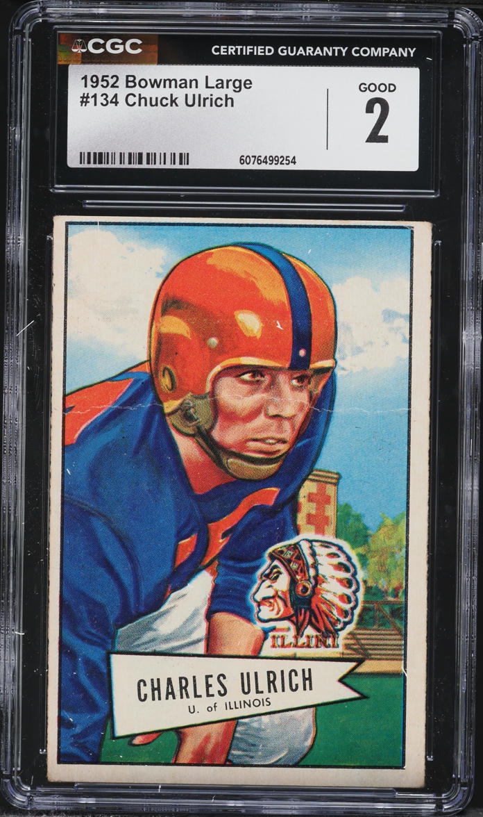 1952 Bowman Large Chuck Ulrich #134 CGC 2 GD