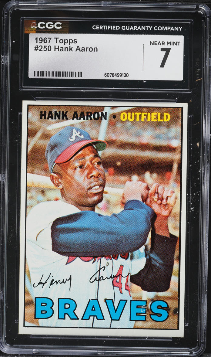 1967 Topps Hank Aaron #250 CGC 7 NRMT