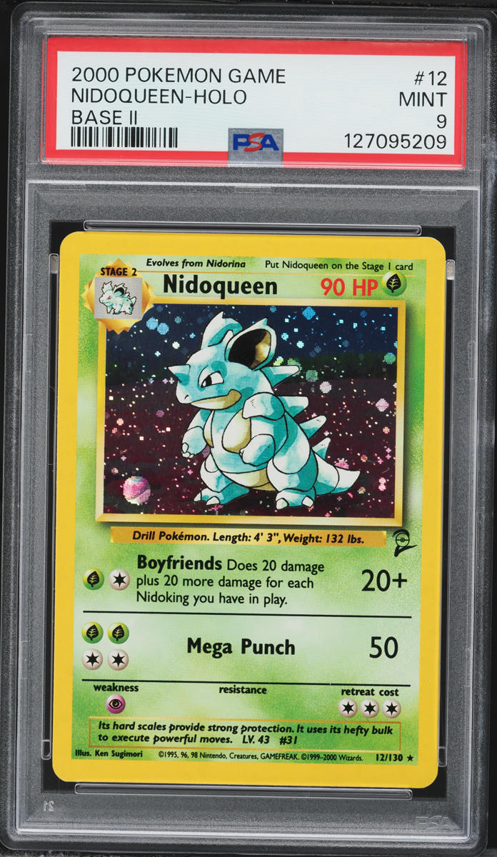 2000 Pokemon Base Set 2 Holo Nidoqueen #12 PSA 9 MINT