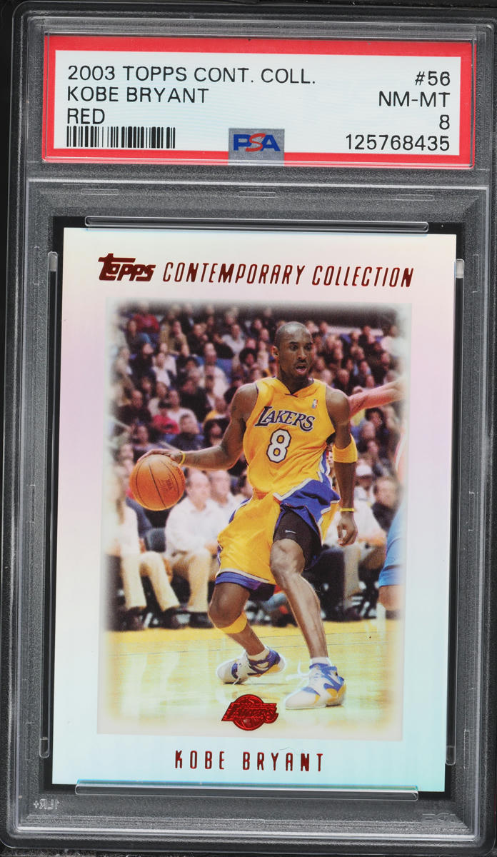 2003 Topps Contemporary Collection Red Kobe Bryant /225 #56 PSA 8 NM-MT