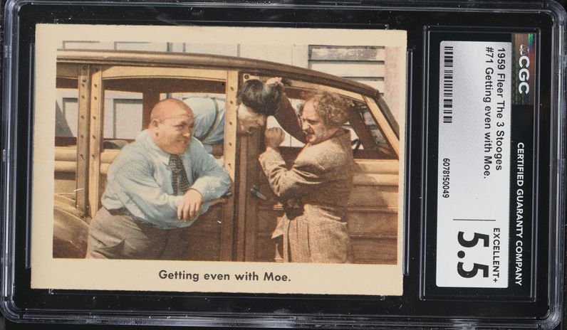 1959 Fleer The 3 Stooges Moe #2 PSA 7 NRMT on Fanatics Collect