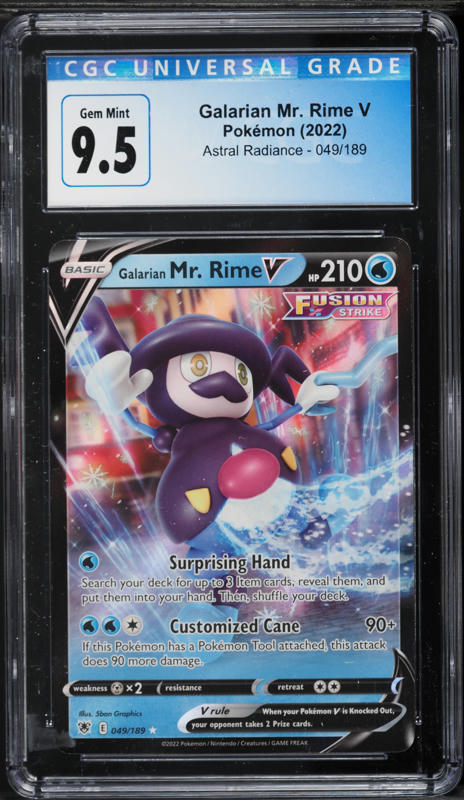 pokemon card mr rime Galarian Mr. - SWSH05: Battle Styles [REVERSE HOLO] Water / 110 / Stage 1 Attack 1 Pokemon Center 2021 Galarian Mr.