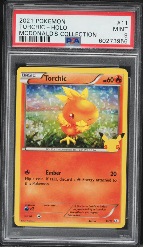 torchic pokemon card mcdonalds Pokemon - McDonalds - 25th Anniversary Collection - Torchic - 11/25 main image 1