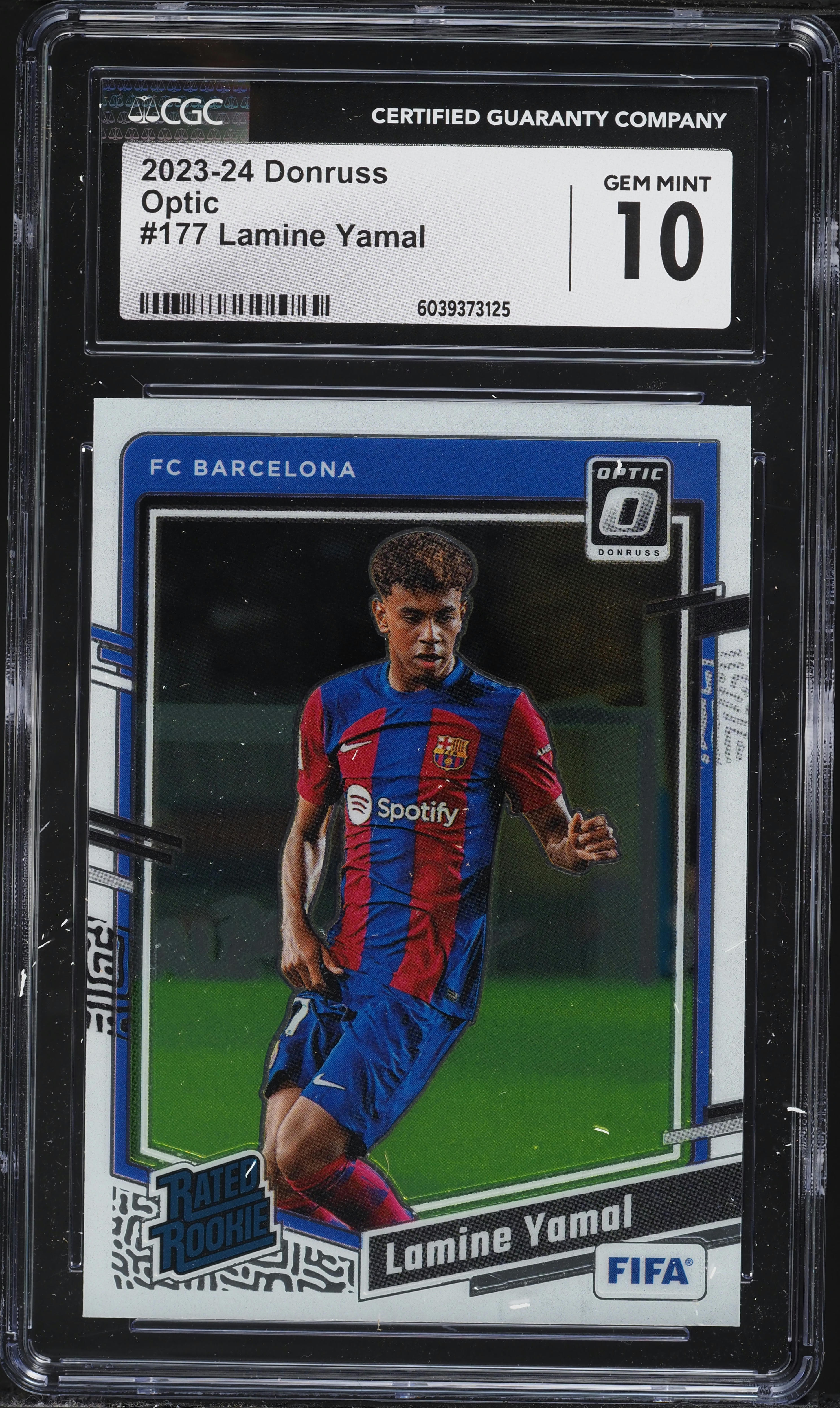 2023 Donruss Optic Lamine Yamal ROOKIE #177 CGC 10 GEM MINT on