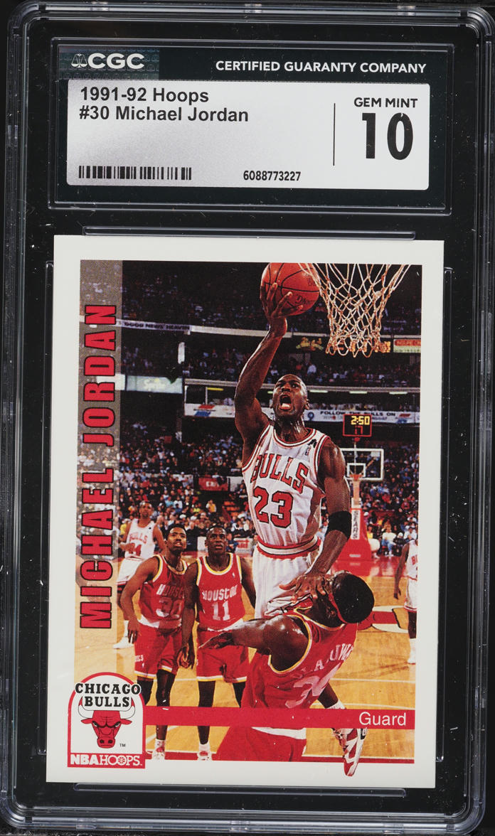 1991 Hoops Michael Jordan #30 CGC 10 GEM MINT