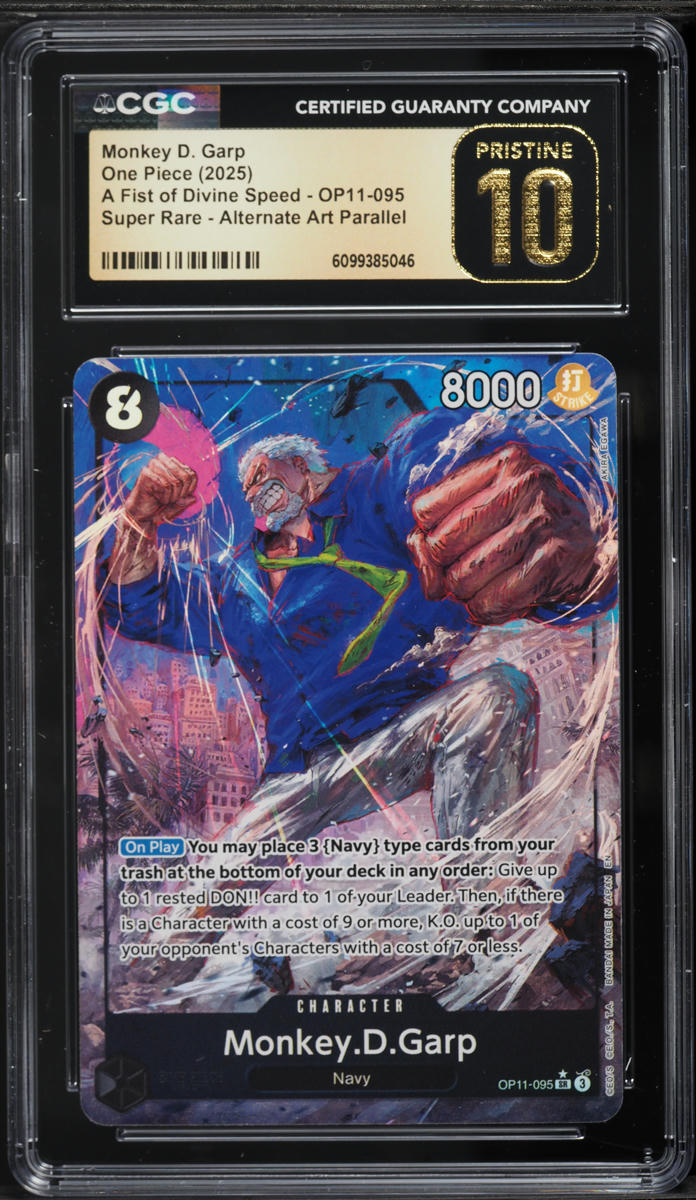2025 One Piece A Fist Of Divine Speed Alt Art Monkey D. Garp #OP11