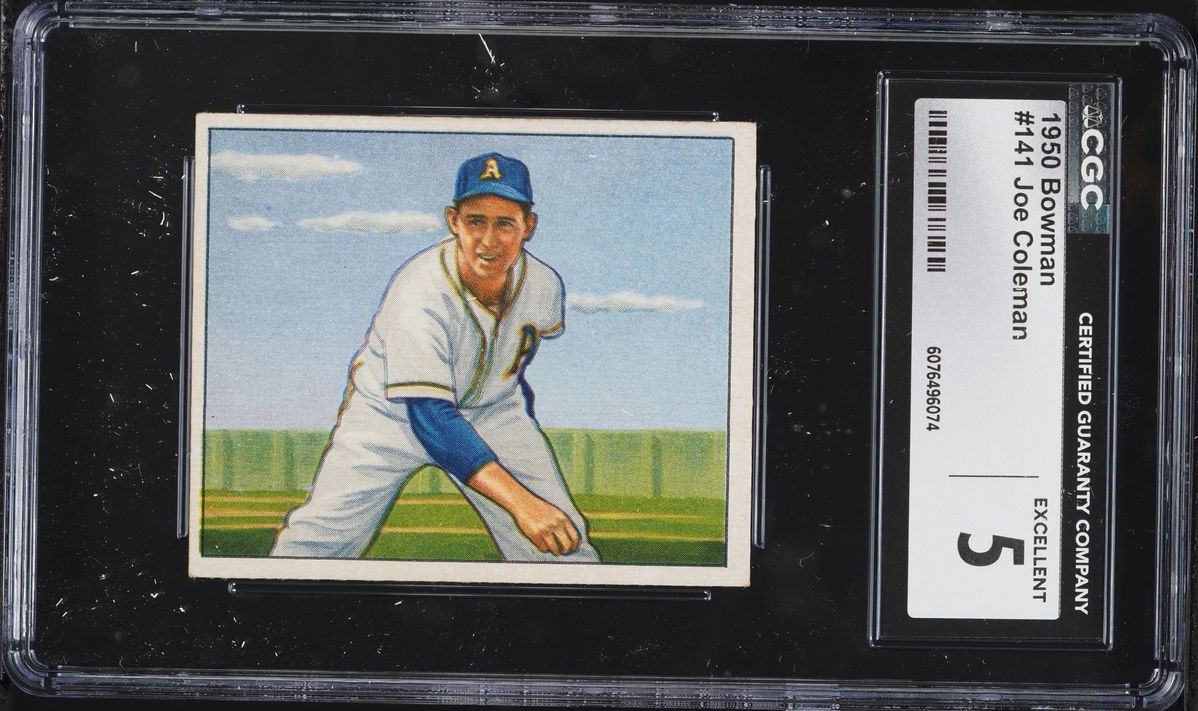 1950 Bowman Joe Coleman #141 CGC 5 EX