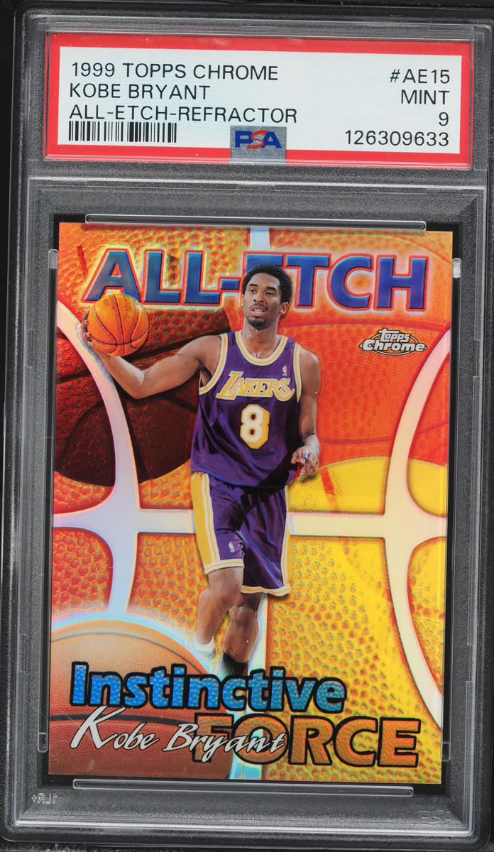 1999 Topps Chrome All-Etch Refractor Kobe Bryant #AE15 PSA 9 MINT
