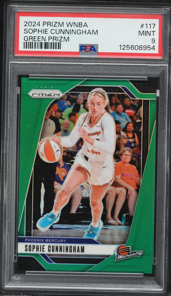 2024 Panini Prizm WNBA Green Sophie Cunningham #117 PSA 9 MINT