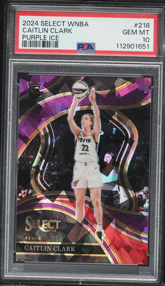 2024 Select Courtside WNBA Purple Ice Caitlin Clark ROOKIE /149 #218 PSA 10 GEM MINT