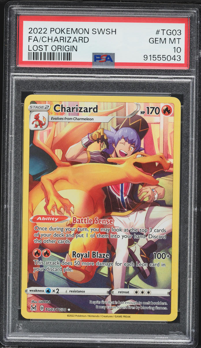 2022 Pokemon Sword & Shield Lost Origin TG Charizard #TG03 PSA 10 GEM MINT