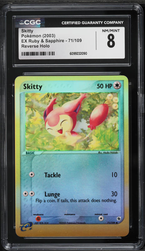 skitty pokemon card value Amazon.com: Pokemon - Skitty (113/160) main image 0