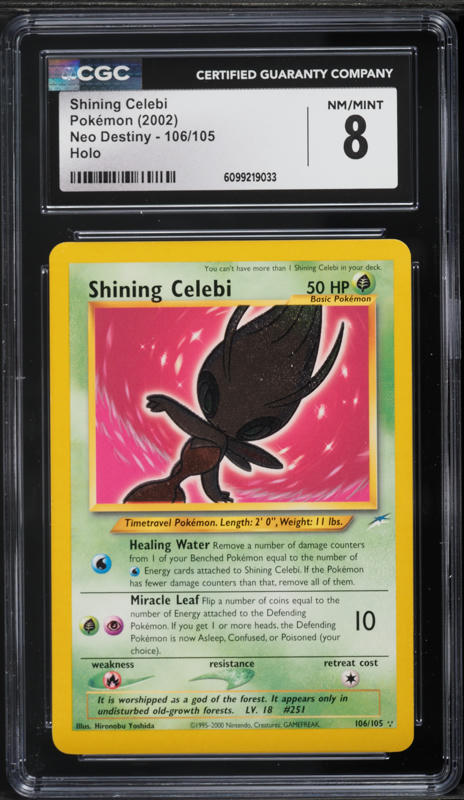 celebi shiny pokemon card Shining Ultra Rare Card Type Misprint Monday Holo Shift Shining