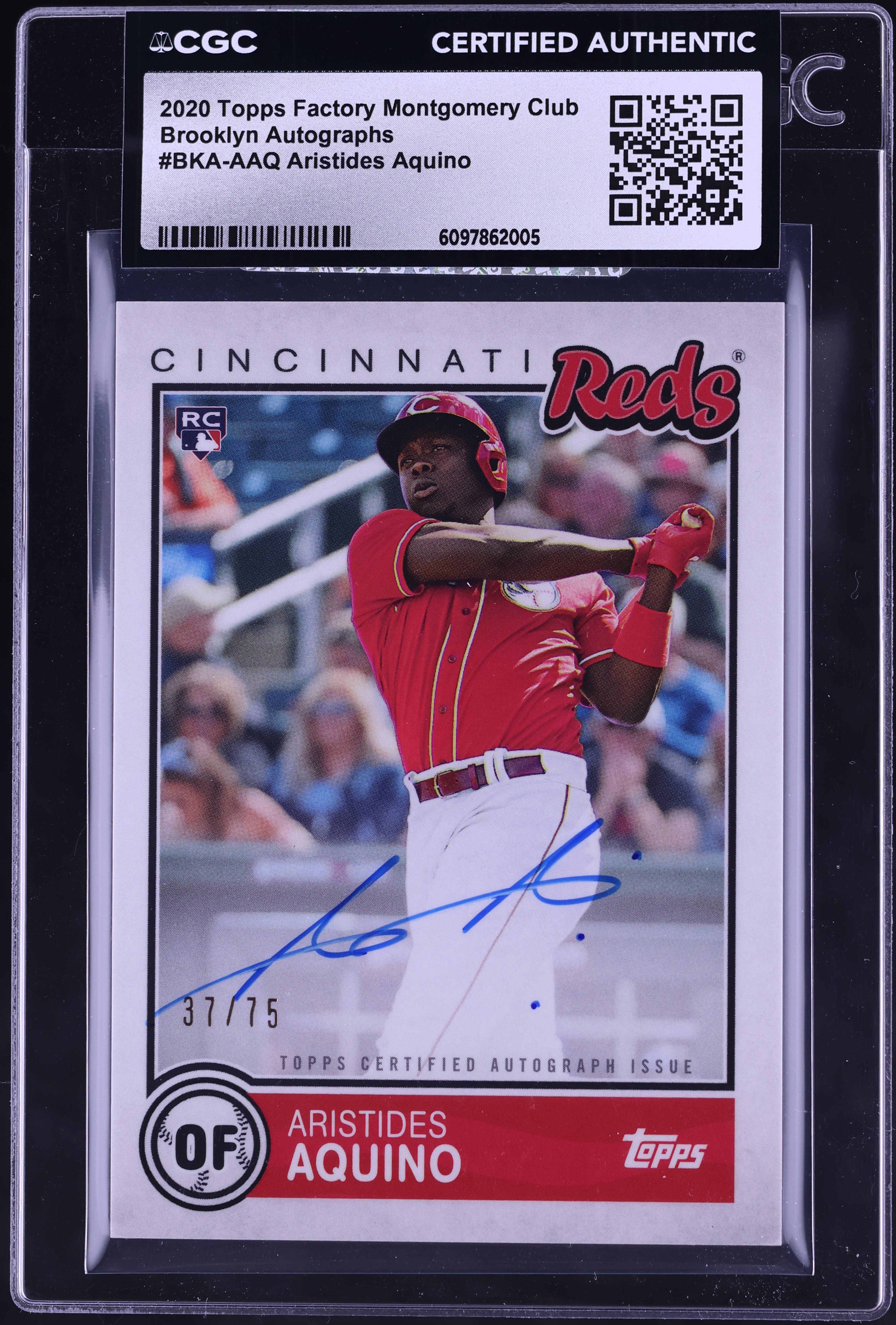 2020 Topps Factory Montgomery Club Brooklyn Aristides Aquino