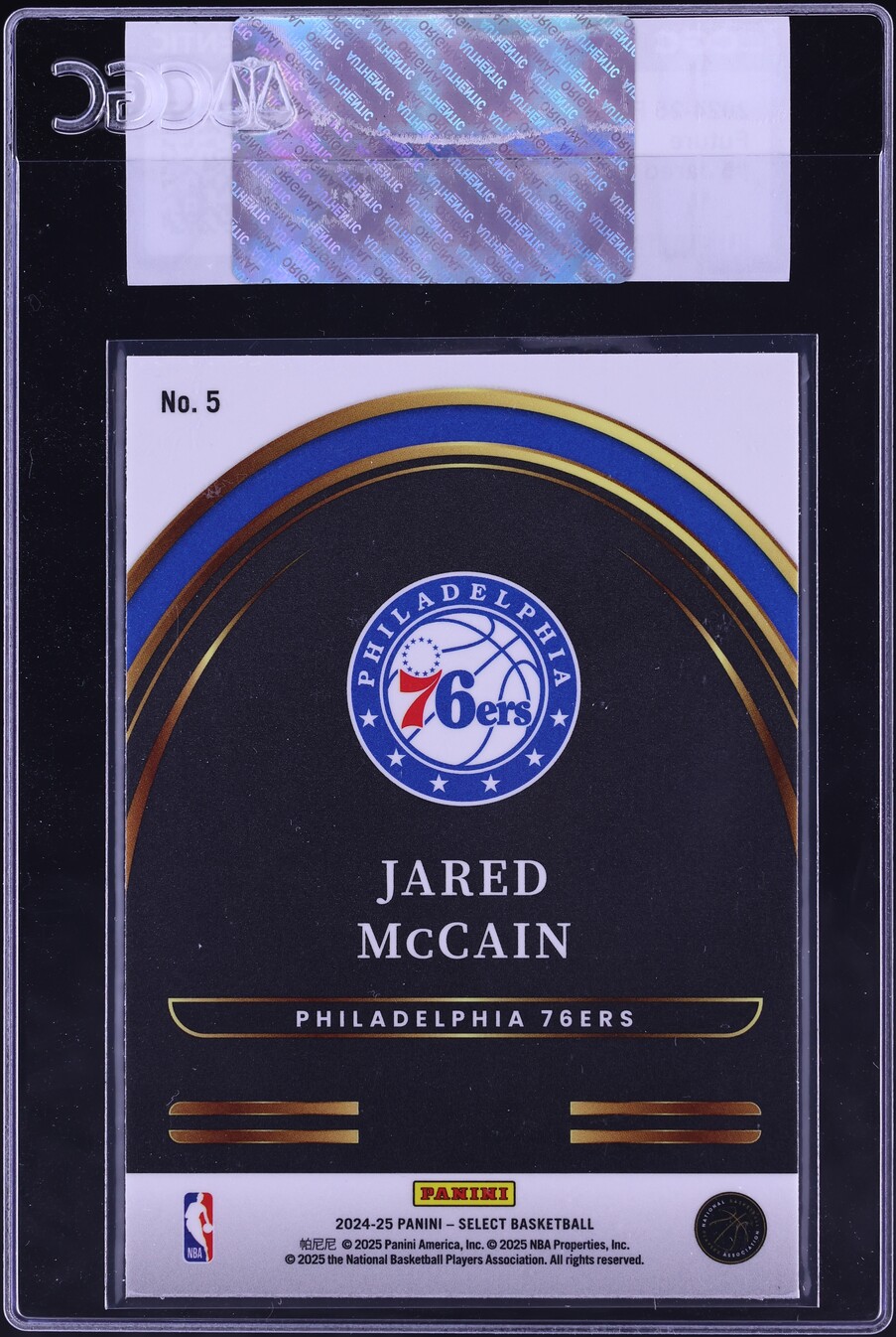 2024 Select Future Jared McCain ROOKIE #5 CGC AUTH