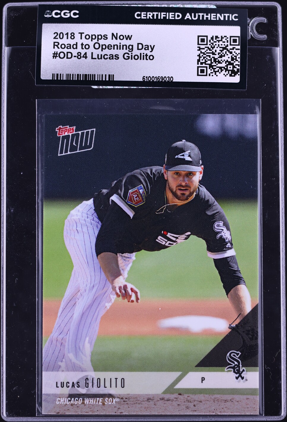 2018 Topps Now Road To Opening Day Lucas Giolito #OD-84 CGC AUTH