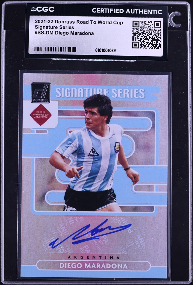2021 Futera Unique World Football Triumph Diego Maradona PATCH /18