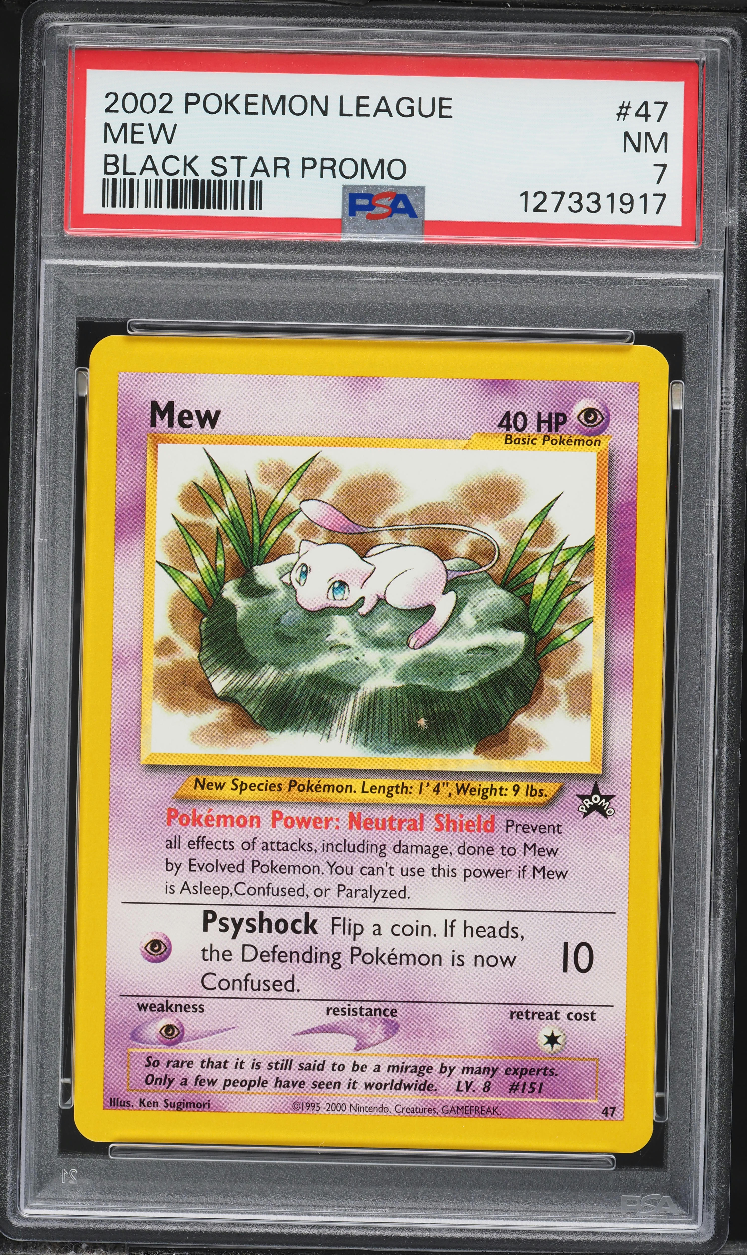Smeargle #32 Black Star Promo Pokémon Card – Near Mint, 2001, Tomokazu Komiya Art, Nintendo