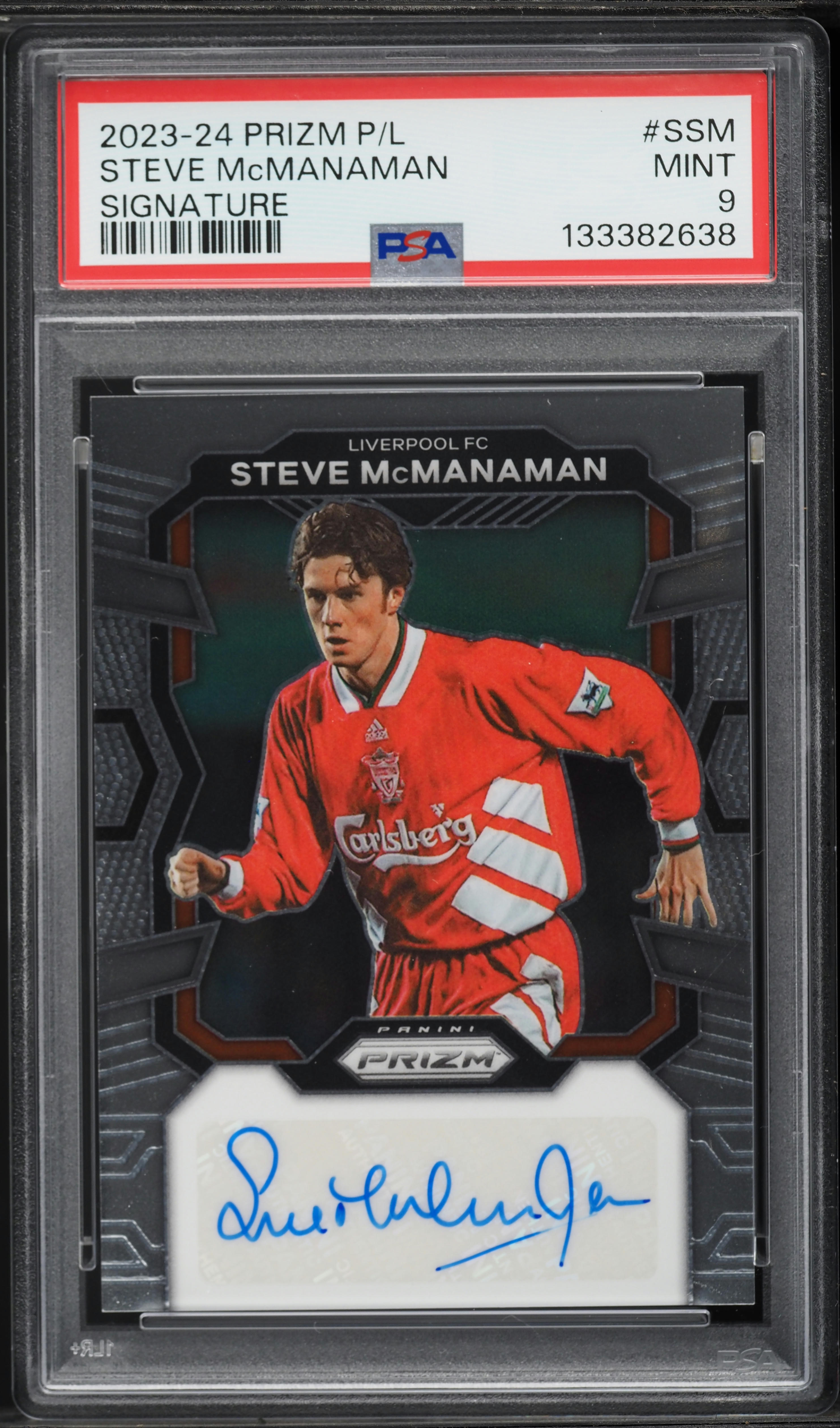 2023 Panini Prizm Premier League Signatures Steve McManaman AUTO