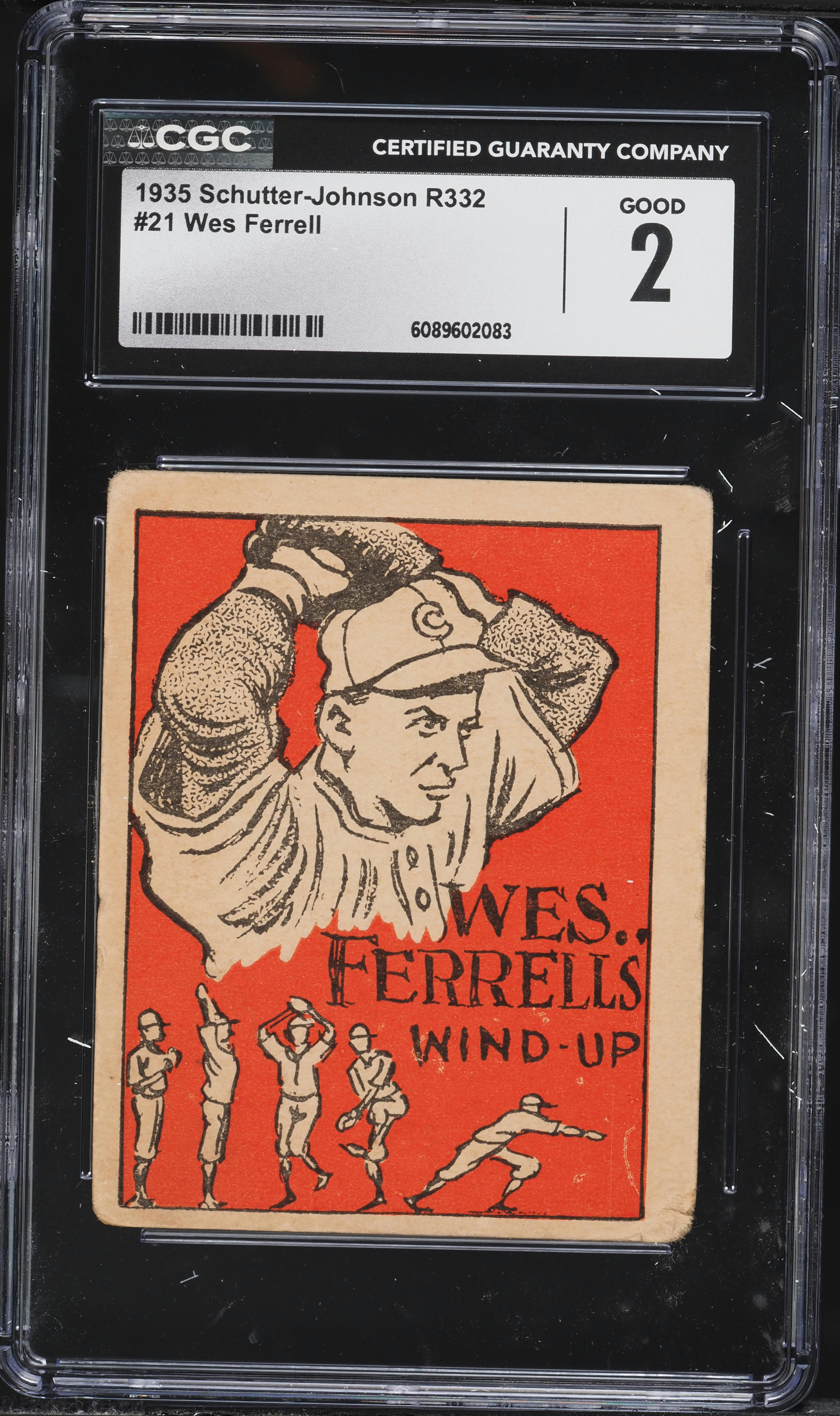 1935 Schutter-Johnson Baseball Wes Ferrell #21 CGC 2