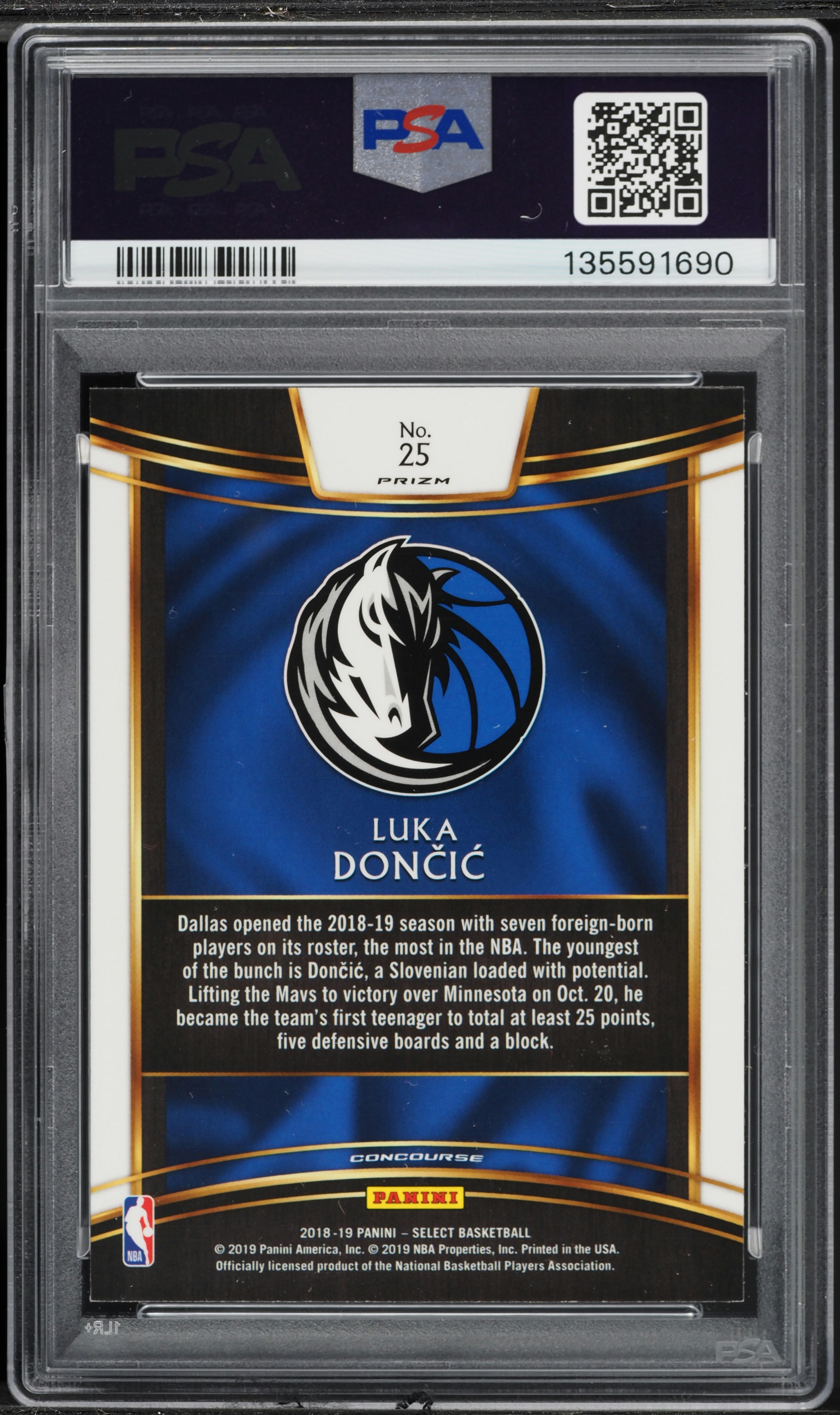 Luka doncic 2018 prizm RC 「PSA9」NBAカード PSA 9.2018 Panini Prizm #280 Luka Doncic Red White Blue Prizm