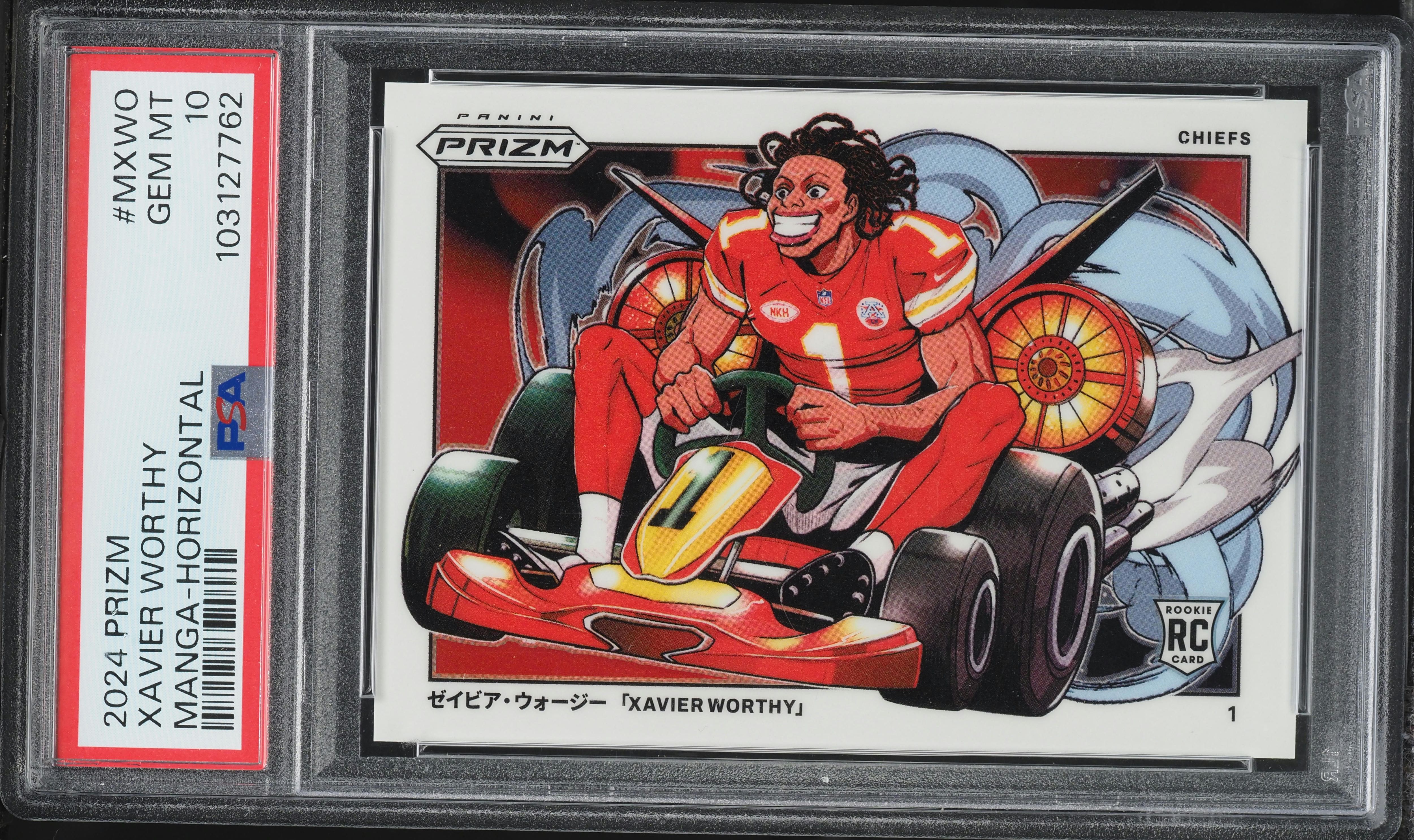 2024 Panini Prizm Manga Horizontal Xavier Worthy ROOKIE #MXWO PSA