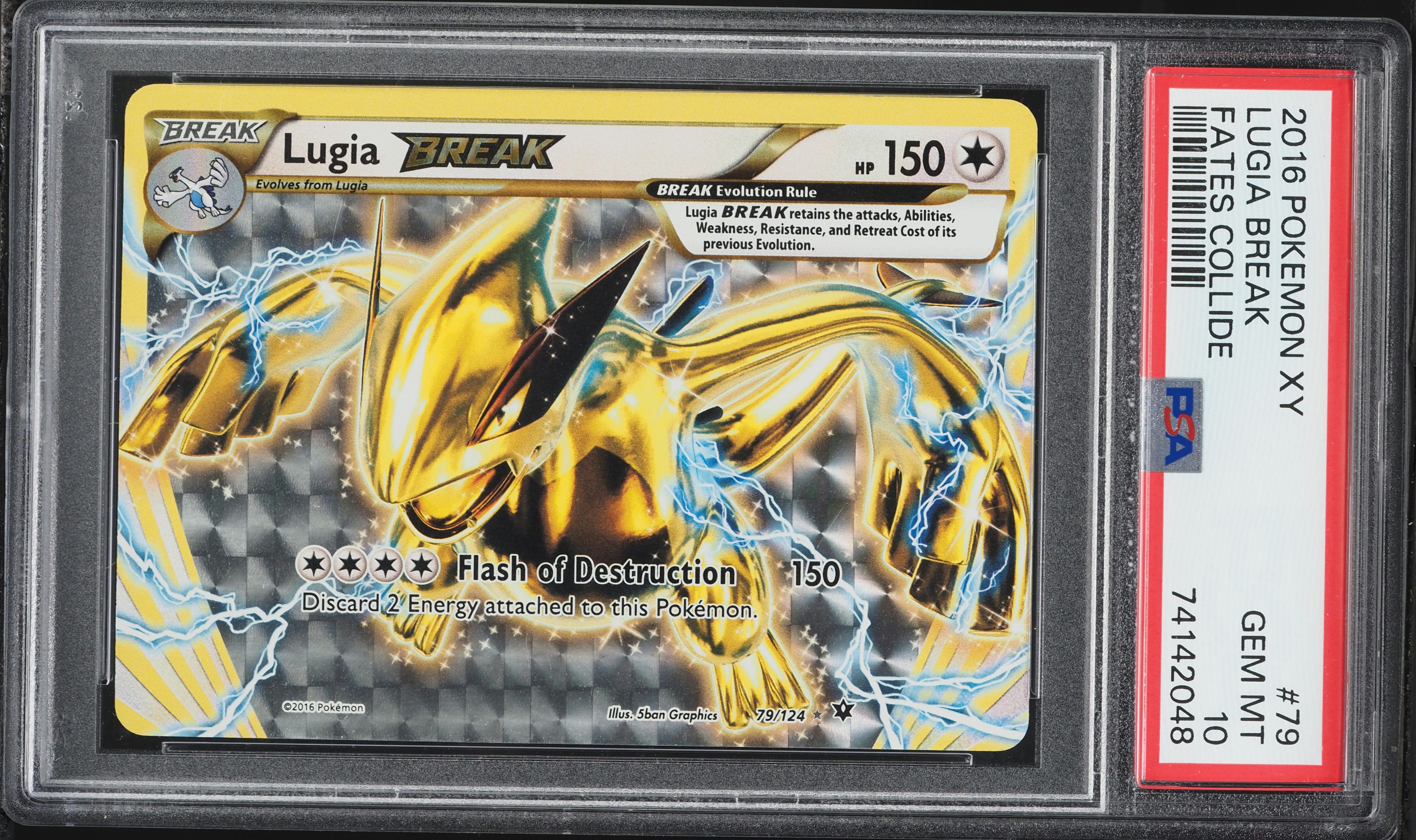 2016 Pokemon XY Fates Collide Lugia BREAK #79 PSA 10 GEM MINT on